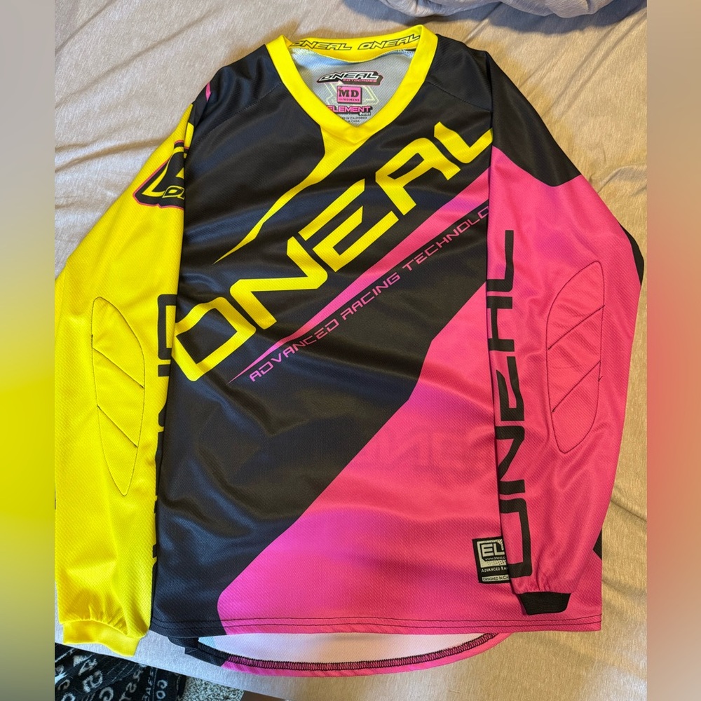 O’Neal Pink and Yellow Women's Jersey